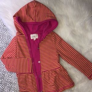 origany Jackets & Coats - Origani striped button up hoodie NWOT girls 12-18M origany Jackets & Coats - Origani striped button up hoodie NWOT girls 12-18M